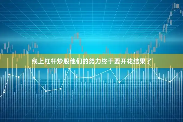 线上杠杆炒股他们的努力终于要开花结果了